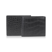 Portefeuille long en cuir PU à motif crocodile avec logo personnalisé, vente en gros, pour femmes et hommes