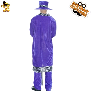 Disfraz <span class=keywords><strong>de</strong></span> proxenón púrpura <span class=keywords><strong>para</strong></span> hombre, traje elegante <span class=keywords><strong>para</strong></span> fiesta <span class=keywords><strong>de</strong></span> <span class=keywords><strong>Halloween</strong></span>, informal, <span class=keywords><strong>para</strong></span> adultos - Product Image 2