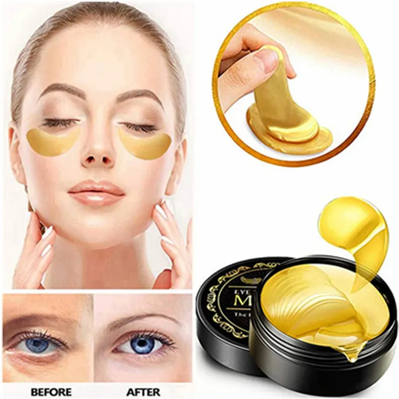 Popular Products Personal and Beauty Care Cosmetics Facial Skin Care Face Eye Mask 24k Gold Collagen Gel Under Eye Pad Patches