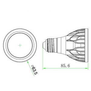 7 Wát LED Lamp Nhà Ở COB 24 Độ Đen Và Trắng E27 GU10 MR16 Nhôm PAR 20 Led Chiếu Sáng - Product Image 5