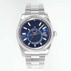 Montre mécanique de plongée de luxe de qualité supérieure, étanche, 42 mm, mouvement ZF Factory 2824, 326934, acier 904L, multifonction, bleue - Product Image 1