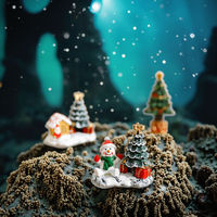 Décorations d'aquarium en résine, petite maison, micro-paysage, maisonnette en résine, petit ornement, figurines