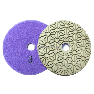 Kuvars mermer parlatma pedleri ıslak veya kuru parlatma pedleri 3 adım elmas granit 100mm esnek reçine parlatma pedi - Product Image 4