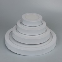 Panneau LED moderne monté en surface Eclairage de plafond économe en énergie Panneau lumineux LED carré 3000K 4000K 6W 12W 18W 24W