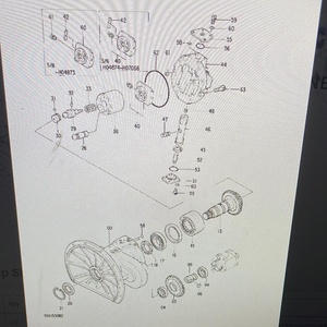 HITACHI EX100-2 Гидравлический Главный насос экскаватора внутренние запасные части HPV091 9101530 9107253 - Product Image 3
