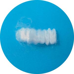 <span class=keywords><strong>Fibre</strong></span> de polyester microfibre recyclée 0.9D*32mm, type duvet, pour rembourrage - Product Image 4