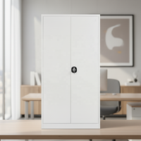 Armoire de classement moderne en métal avec serrure à clé, hauteur réglable et 2 tiroirs pour la maison, le bureau, l'hôtel, l'hôpital - Marque Yuguang
