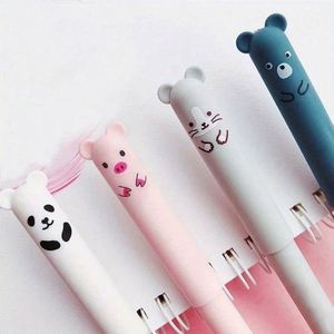 Bolígrafos de Gel Personalizables de 0.5 mm de Ancho, Duraderos, de Silicona y Plástico, Borrables, con Diseño de Animales, Tinta Negra, Esenciales para el Regreso a Clases - Product Image 4