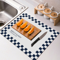 Tapis de séchage de vaisselle en Diatomite facile à nettoyer tapis de vidange de Machine à café pour la cuisine