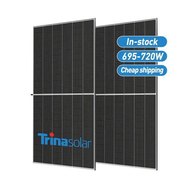 Trina Topcon Solar Panels Vertex N Type 710W 695W 700W 715W 720W Bifacial Solarpanel PV Module TSM-NEG21C.20 Photovoltaic Panels