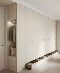 Armario de Dormitorio Principal de Diseño Personalizado de Alta Gama, Plegable, de Madera Maciza, Estilo Minimalista Contemporáneo, de Lujo Ligero - Product Image 4