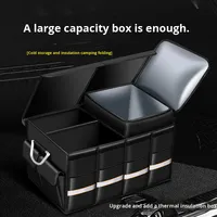 Organisateur de coffre de voiture en tissu Oxford, boîte de rangement pliable pour véhicules et extérieur