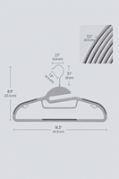 Cintres en plastique AINARE antidérapants, robustes, légers, avec crochet pivotant, gain de place, pour chemises, manteaux et costumes