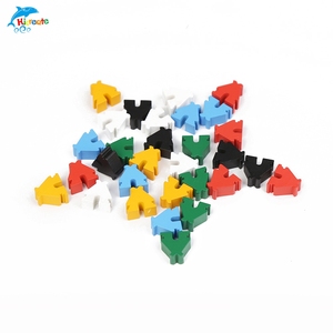 Cubes de couleur en bois de pièces de plateau colorées de conception personnalisée standard professionnelle pour jeux de société - Product Image 2