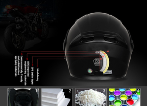 ABSモジュラーモーターサイクルヘルメットドットフルフェイスフリップアップCapacete Casque Casco para Moto Casqueモーターバイクヘルメット - Product Image 6
