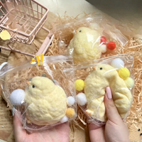 Nouveau Jouet Squishy Poussin Mignon à Rebond Lent, Anti-Stress et Décompression Amusante, Vente en Gros