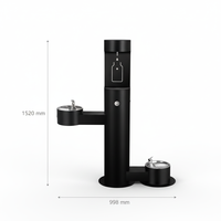 Fontaine à eau solaire extérieure avec distributeur d'eau froide et remplisseur de bouteilles pour parcs, écoles et espaces publics