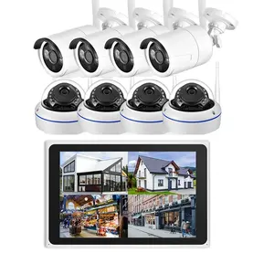 5mp night vision 8 channel wifi surveillance camera farm home security cameras system wireless camera security system with wi fi