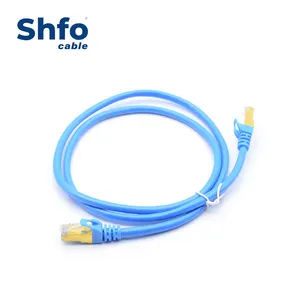 SHFO-LPC002 4PR 차폐 RJ45 Cat.5E Cat6 Cat6A 23AWG 금도금 커넥터 FTP LAN 점퍼 케이블