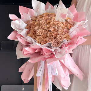Papel <span class=keywords><strong>de</strong></span> Regalo Floral en Forma <span class=keywords><strong>de</strong></span> Corazón, Estilo Moderno, Materiales para Ramos DIY, Papel para Envolver Flores Frescas y Regalos para Floristas - Product Image 4