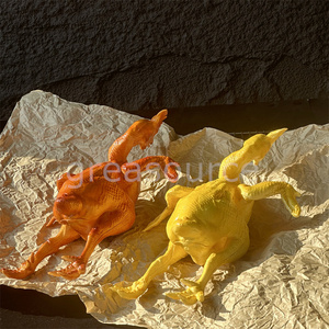 Modelo de Pato Asado Dorado Crujiente, Simulación de Pollo Asado con Sal, Modelo Amarillo para Exhibición de Alimentos, Decoración de Restaurantes, Accesorio de Plástico - Product Image 2