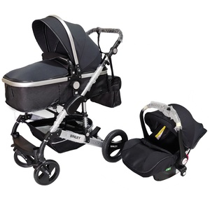 Xe đẩy có thể đảo ngược prams 3 trong 1 với xe Ghế pushchair Buggy gấp sang trọng pram kinderwagen sơ sinh xe đẩy em bé cho du lịch - Product Image 4