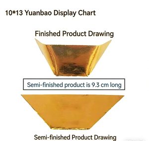 Lingotes de papel dorado semiterminados de alta calidad, que no se decoloran, de gran <span class=keywords><strong>venta</strong></span>, para sacrificios funerarios en <span class=keywords><strong>el</strong></span> extranjero - Product Image 2