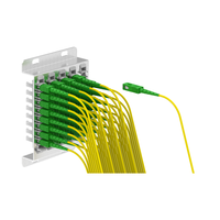 Armoire de distribution de fibre extérieure étanche IP65 avec 1152 noyaux, réseau de fibre optique à connexion croisée à 16 noyaux-FC SC
