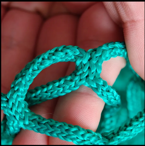Filet à foin vert/blanc pour l'engraissement lent des animaux - Product Image 3