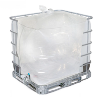 Vente en gros de sacs en plastique carrés aseptiques de qualité alimentaire dans une boîte, réservoir IBC pour liquides, doublure pour réservoir d'eau 100L 200L 1000L