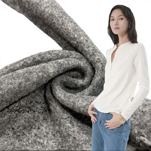 Tissu tricoté en mélange viscose-coton 260 g/m², absorbe la transpiration et l'humidité, base brossée simple face pour l'automne et l'hiver - Product Image 3