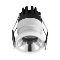 Mini spot LED encastré fixe 3-7W anti-éblouissement pour couloir et vitrine