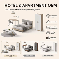 Ensemble de meubles ATWOKA pour appartement de petite taille, aménagement flexible, adapté aux studios de 20 à 39 m², solution personnalisée