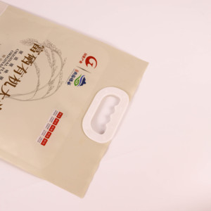 Prezzo di 1kg sacchetto di plastica piccolo imballaggio sacchetti di riso per la spesa con maniglia e finestra - Product Image 2