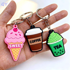 Fabricant QY, vente directe de haute qualité, vente en gros, cadeaux publicitaires, porte-clés en silicone souple, caoutchouc PVC - Product Image 3