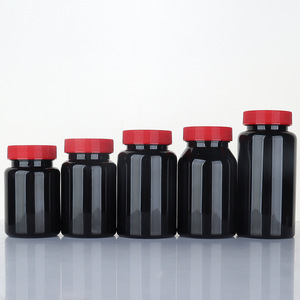 Venta al por mayor 100CC 150CC 200CC 250CC verde claro ámbar PET suplemento de plástico botella de vitamina botella de goma con tapa <span class=keywords><strong>CRC</strong></span> - Product Image 4