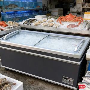 Long <strong>Term</strong> Use Wide Interior Commercial Display Freezer <strong>Food</strong> Display Refrigeration Unit Frozen Goods Display Freezer - Product Image 1