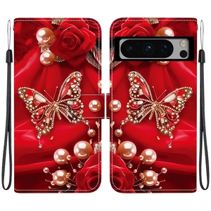 Étui <span class=keywords><strong>portefeuille</strong></span> en cuir motif papillon et fleur pour <span class=keywords><strong>Google</strong></span> <span class=keywords><strong>Pixel</strong></span> 9 Pro XL 9A 8 8A 7 7A 6 6A 5 XL 5A <span class=keywords><strong>4A</strong></span> avec sangle et rabat, motif Panda - Product Image 4