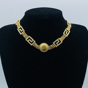 18k Gold Plated Hiphop Jewelry Stainless Steel Crystal <strong>Medusa</strong> Pendant <strong>Necklace</strong> for Men Women - Product Image 1