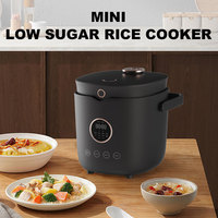 Cuisinière à riz électrique intelligente Josoo OEM 2L avec revêtement antiadhésif, écran LED numérique et fonction minuterie pour usage domestique