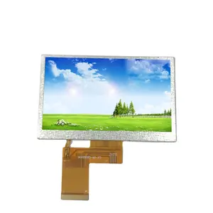 HongXian الجملة التوت بي 4.3 بوصة TFT4480 * 272 قرار RGB واجهة ، 1000 سطوع وحدة عرض إل سي دي. 4.3 بوصة LCD