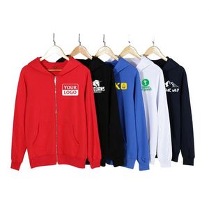 เสื้อฮู้ดซิปเต็มตัวสีดำ ผ้าฝ้าย 100% คุณภาพสูง ไซส์ใหญ่ ขายส่ง - Product Image 1