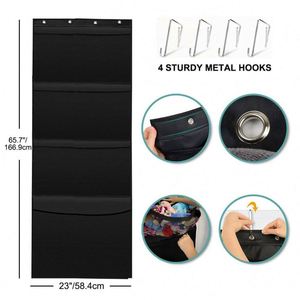 Organizador Colgante de Malla para Puerta con 4 Bolsillos, para Juguetes de Niños, Peluches y Almacenamiento en la Pared - Product Image 4