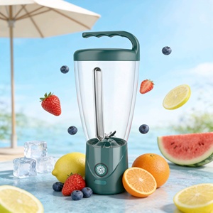 1000ML USB Rechargeable Portable Blender, 6 Blades BPA Free <b>Wireless</b> Mixer for Smoothies, Milkshakes & Travel Drinks - Product Image 1