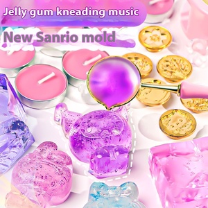 Girl DIY Material Kit Set Jelly Wax Squeeze F Wax <b>Seal</b> Cat Paw Beads <b>Silicone</b> Stress Relief Squeeze Toy - Product Image 2