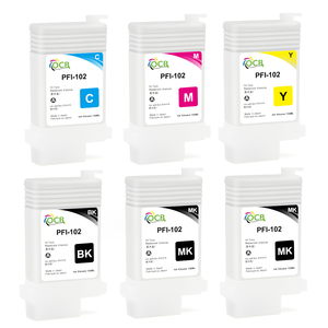 ตลับหมึกรีฟิล102 6สี130มล. PFI สำหรับ Canon IPF 650/655/750/755/760/765 - Product Image 1