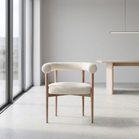 Fauteuil en bois massif de style nordique moderne et simple, de haute qualité, portable, écologique, réglable en hauteur, pour salon et maison