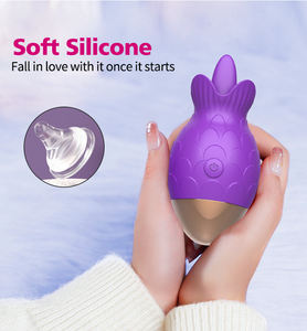 Nuevo 2 en 1 potente estimulador del clítoris del pezón para lamer la lengua, vibrador de succión, placer sexual, aumento del clítoris, pezón, Juguetes sexuales - Product Image 4