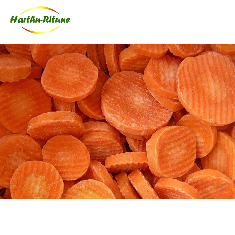 IQF — tranches de carottes coupées, découpées, collection