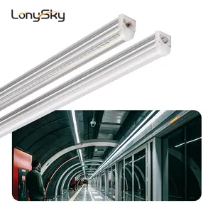 높은 루멘 새로운 디자인 통합 60cm 120cm 연결 가능 배튼 고정물 dimmable t5 led 튜브 빛